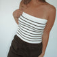 NEW ADVENTURES STRIPED TUBE TOP